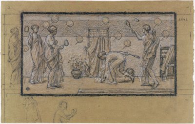 Study for Battledore and Shuttlecock, c.1871 by Albert Joseph Moore